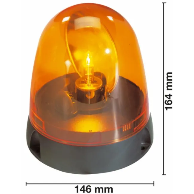 GIROFARO BASE PIANA 24V C/LAMP