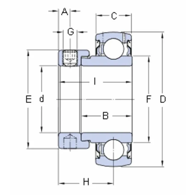 CUSCINETTO SKF YET206