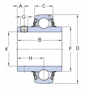 CUSCINETTO SKF YAR206-2F