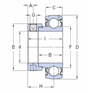CUSCINETTO SKF YET207