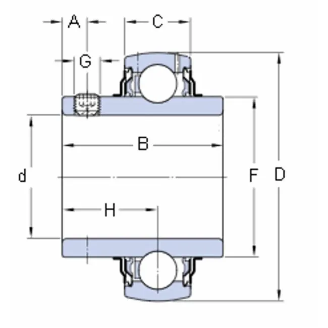 CUSCINETTO SKF YAR205-2F