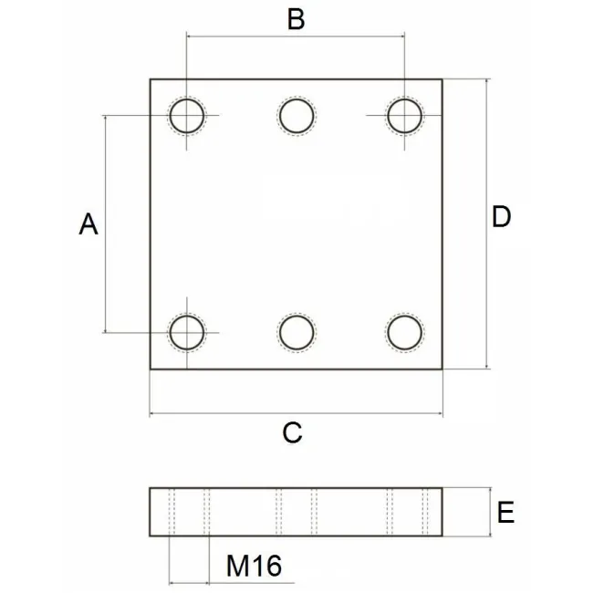 PIASTRA A SALD.160X160 6F.M16