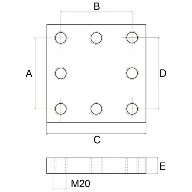 PIASTRA A SALD.200X200 8F.M20