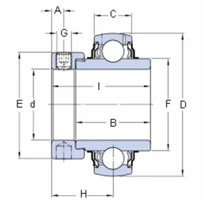 CUSCINETTO SKF YEL208-2F