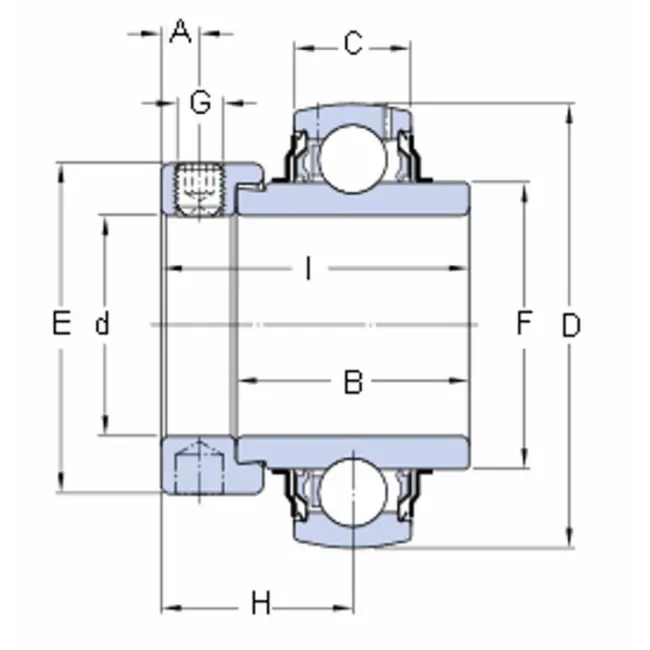 CUSCINETTO SKF YEL208-2F