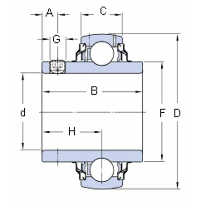 CUSCINETTO SKF YAR204-2RF