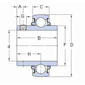 CUSCINETTO SKF YARAG204