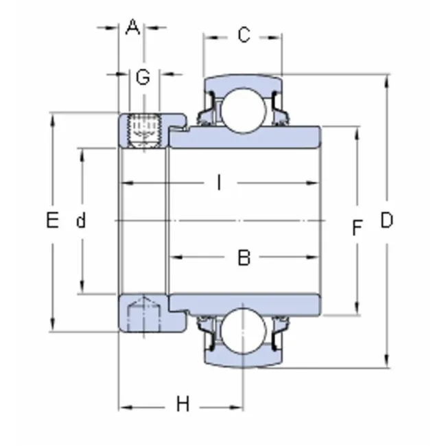 CUSCINETTO SKF YELAG206