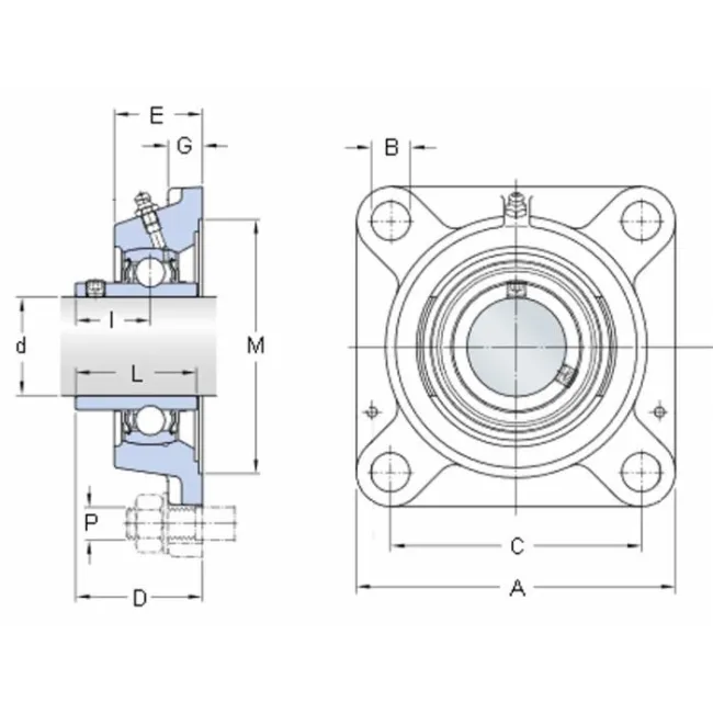 SUPPORTO SKF FY40TF (UCF208)