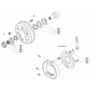KIT RIC.FRENO ADR 9RE0008 BLI.