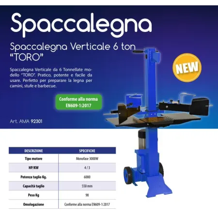 SPACCALEGNA 6 TON TORO