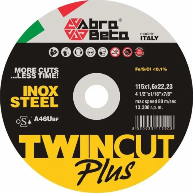 DISCO TWIN CUT 230 2MM PIANE