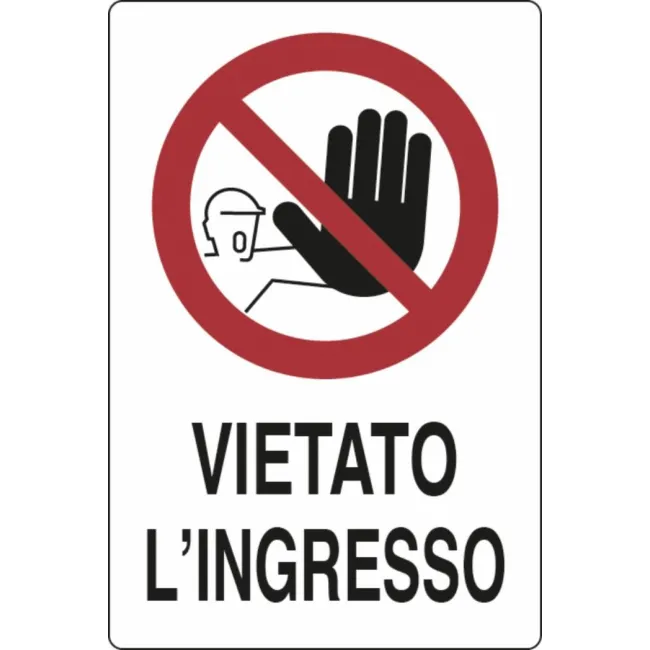 SEGNALE DIVIETO 30X20 ALL