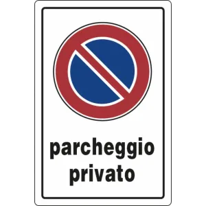 SEGN PRIVATA 30X20 PLASTICA