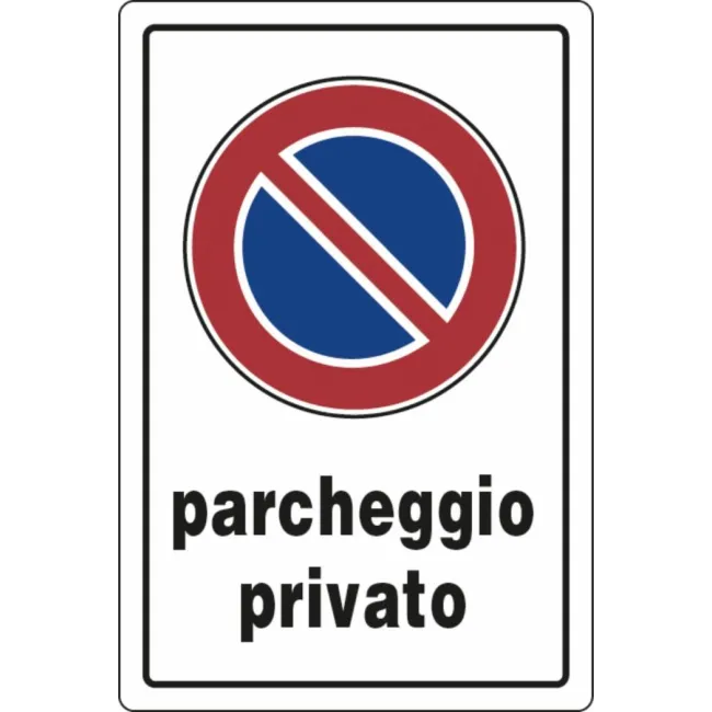 SEGN PRIVATA 30X20 PLASTICA