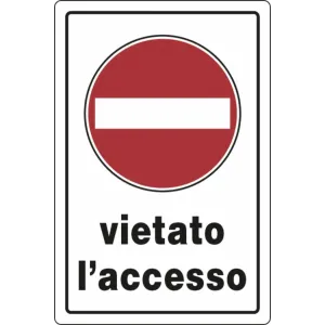 SEGN PRIVATA 30X20 PLASTICA