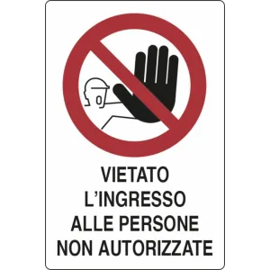 SEGN PRIVATA 30X20 PLASTICA