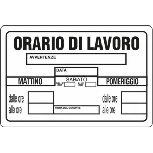 SEGN PRIVATA 30X20 PLASTICA