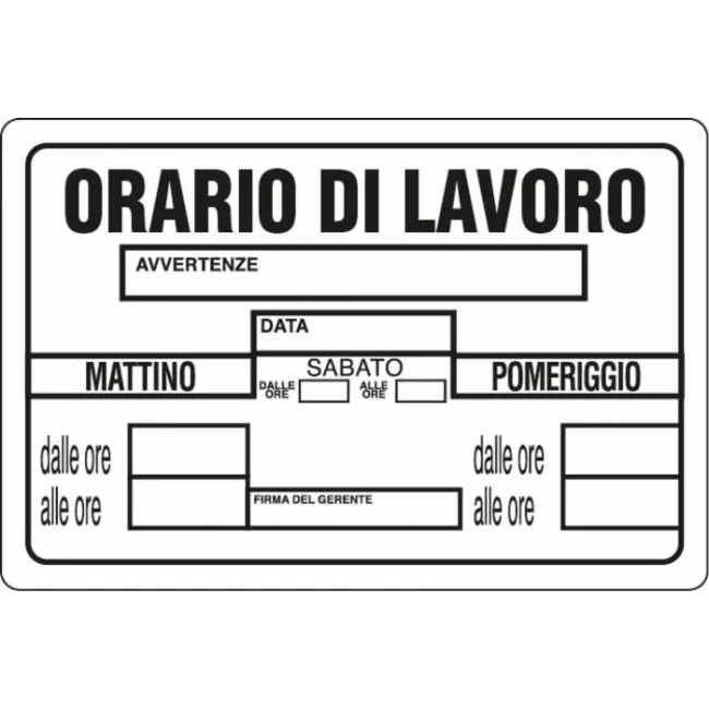 SEGN PRIVATA 30X20 PLASTICA