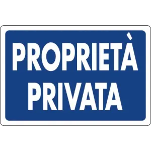 SEGN PRIVATA 30X20 PLASTICA