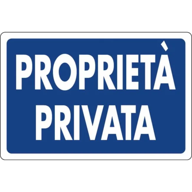 SEGN PRIVATA 30X20 PLASTICA