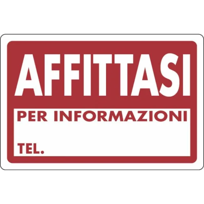 SEGN PRIVATA 30X20 PLASTICA