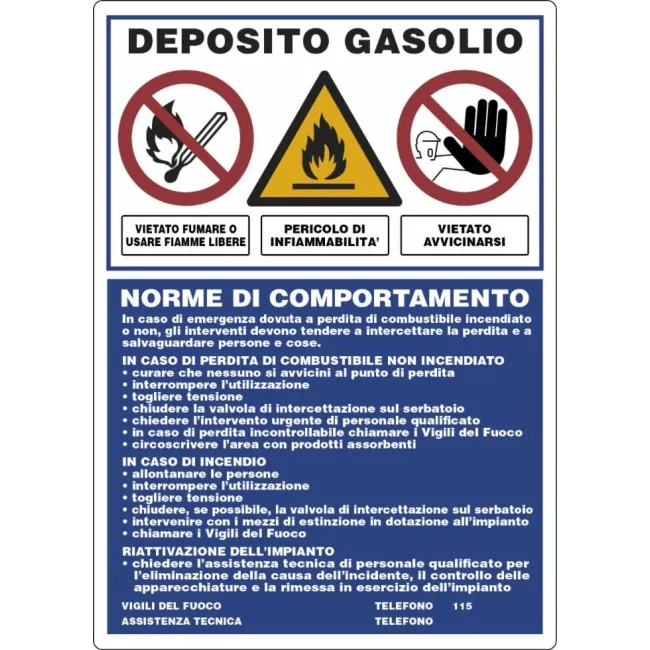 ALL 70X50 DEP GASOLIO NORM