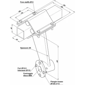 SUPPORTO COMPL.ANT.80X80 S/DIS