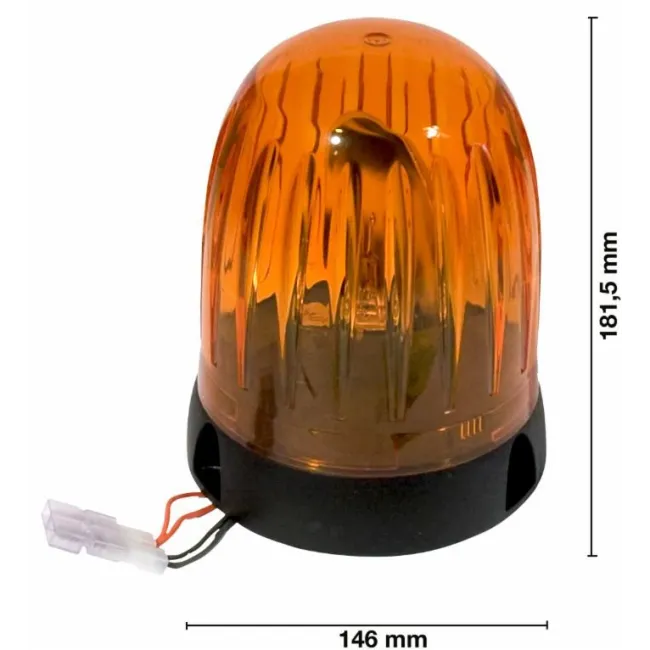 GIROFARO BASE PIANA 12V C/LAMP