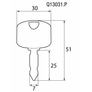 CHIAVE TIPO FIAT 5170782