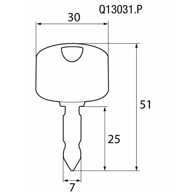 CHIAVE TIPO FIAT 5170782