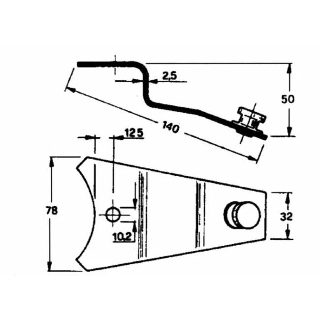 PIASTRA PORTACOLTELLO PZ 57-2
