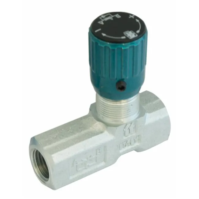 VALVOLA UNIDIREZ.1/4 REG.FLUSS