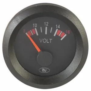 VOLTMETRO 8-16V Ø52MM 12V