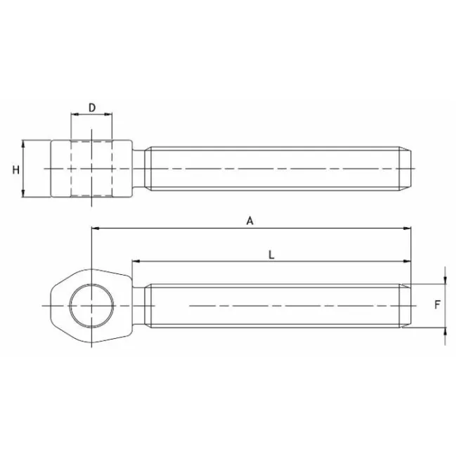 PERNO X ATTACCO SNOD.30X3 2 C.