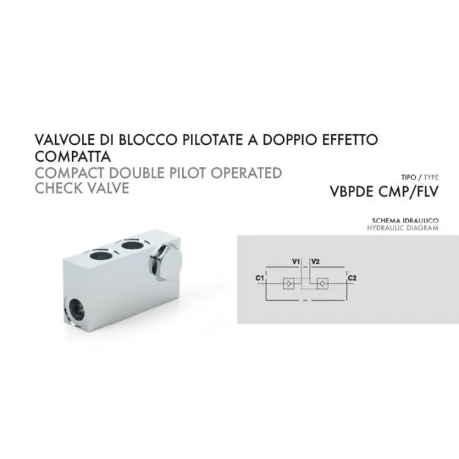 VALVOLA DI BLOCCO COMPATTA 1/4