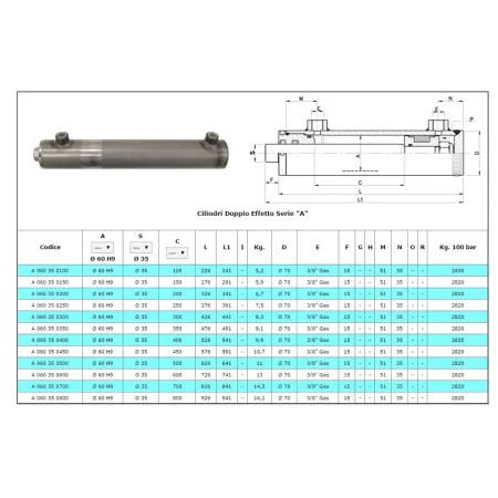 CILINDRO ALESAGGIO 60 CORSA 300