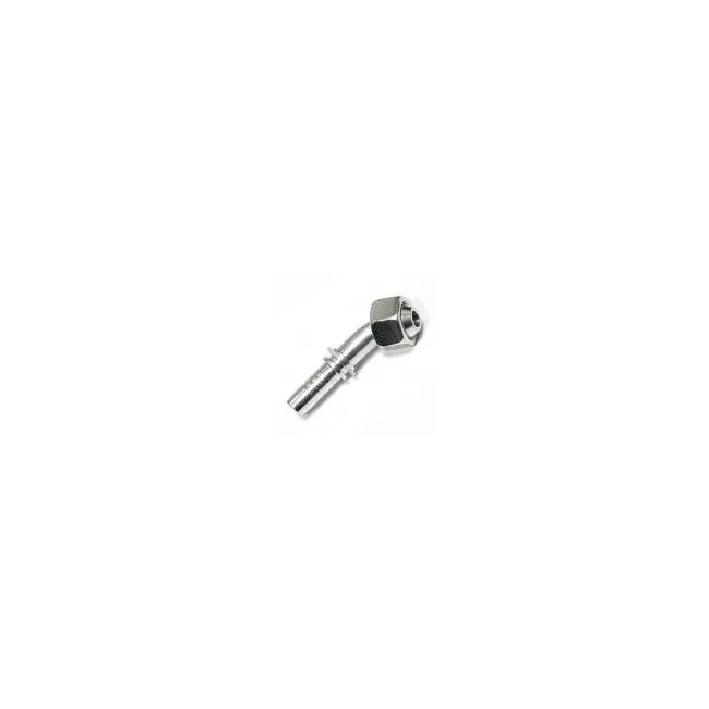 RAC CURVA MET 45° CONO 60° M10-1 * T.1/4