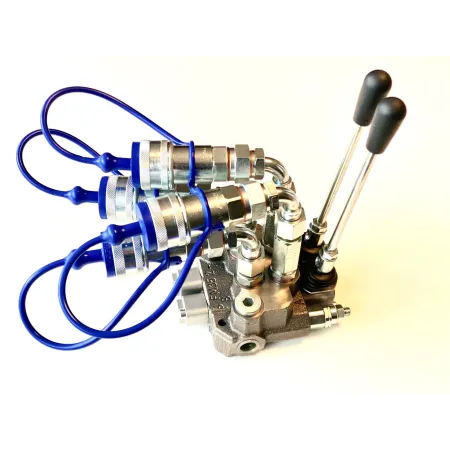 KIT DISTRIBUTORE OLEODINAMICO 3/8 2 LEVE