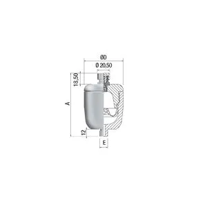 ACCUMULATORE PMAX 350 BAR 0.05 LT