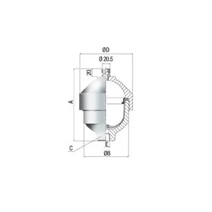 ACCUMULATORE PMAX 210 BAR 0.5 LT