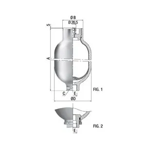 ACCUMULATORE PMAX 210 BAR 1.0 LT
